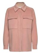 Calvin Klein Double Faced Wool Shacket Rosa