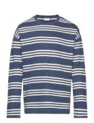 Top Ls Essential Stripe Tops T-shirts Long-sleeved T-shirts Blue Linde...