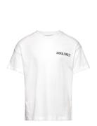 Jjgrow Tee Ss Crew Neck Jnr Tops T-shirts Short-sleeved White Jack & J...