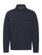 Double-Knit Mesh Overshirt Tops Overshirts Navy Polo Ralph Lauren