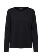 Slfstandard Ls Tee Noos Tops T-shirts & Tops Long-sleeved Black Select...