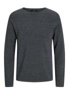 Jack & J S Jjehill Knit Crew Neck Noos Grå