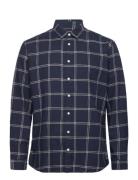 Selected Homme Slhslimowen-Brushed Shirt Ls Noos Marinblå