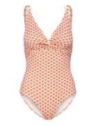 Lucca Swimsuit Baddräkt Badkläder Pink Missya