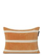 Lexington Home Striped Organic Cotton Velvet Pillow Orange