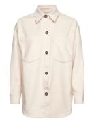 D1. Relaxed Overshirt Tops Overshirts Cream GANT