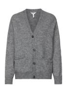 Objminna L/S Knit Cardigan Tops Knitwear Cardigans Grey Object