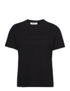 Liv Organic Logo Tee Tops T-shirts & Tops Short-sleeved Black MSCH Cop...