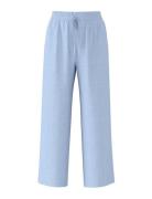 Selected Femme Slfviva-Gulia Mw Long Linen Pant Noos Blå