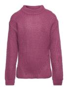 Kognewriley L/S Pullover Cp Knt Tops Knitwear Pullovers Purple Kids On...