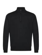 100% Merino Wool Sweater With Zip Collar Tops Knitwear Half Zip Jumper...