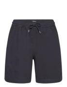 Dyed Canvas Beach Shorts Bottoms Shorts Casual Navy Mads Nørgaard