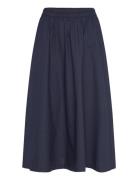 Nugia Skirt Knälång Kjol Navy Nümph