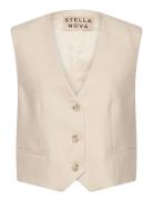 Stella Nova Tailored Tuxedo Vest Kräm