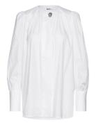 Logan - Cotton Chintz Rd Tops Blouses Long-sleeved White Day Birger Et...