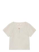 Lil'Atelier Nbmdiogo Ss Boxy Shirt Lil Blå