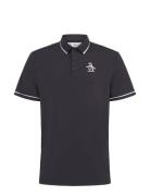 Original Penguin Golf Heritage Piped Polo With Over D Logo Svart