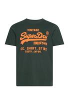 Neon Vl T Shirt Tops T-shirts Short-sleeved Green Superdry