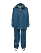 CeLaVi Basic Rainwear Set -Solid Pu Blå