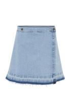 Cuami Short Skirt Kort Kjol Blue Culture