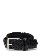 A1097 Accessories Belts Braided Belt Black Anderson's