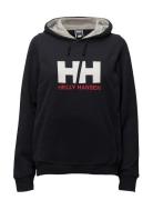 W Hh Logo Hoodie Tops Sweat-shirts & Hoodies Hoodies Navy Helly Hansen