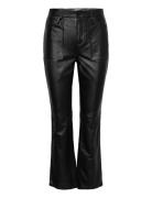 Maggy Leather Pants Bottoms Trousers Leather Leggings-Byxor Black Mali...