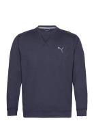 PUMA Golf Cloudspun Heather Crewneck Marinblå