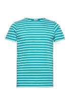 Breton Striped Shirt Héritage Tops T-shirts Short-sleeved Blue Armor L...