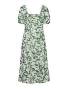 Vmfrej 2/4 Calf Dress Wvn Exp Knälång Klänning Green Vero Moda