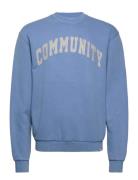 Deacon Sweatshirt Tops Sweat-shirts & Hoodies Sweat-shirts Blue Les De...