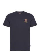 Crew Tee Designers T-shirts Short-sleeved Blue Morris
