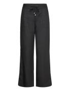 Lauren Ralph Lauren Linen Wide-Leg Pant Svart