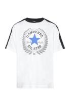 Cnvb Rec Club Stripe S/S Tee Sport T-shirts Short-sleeved White Conver...