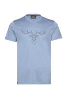 Buck Top M Sport T-shirts Short-sleeved Blue Five Seasons