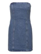 Rhinest Denim Dress Kort Klänning Blue ROTATE Birger Christensen