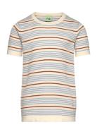 Striped T-Shirt Tops T-shirts Short-sleeved Multi/patterned FUB