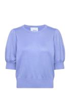 Liva Strik T-Shirt Tops Knitwear Jumpers Blue Minus