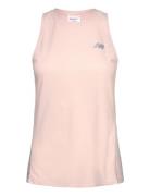 Jacquard Slim Tank Sport T-shirts & Tops Sleeveless Pink New Balance