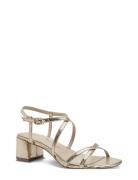 Women Sandals Sandal Med Klack Gold Tamaris