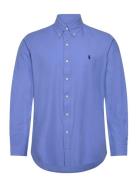 Custom Fit Stretch Poplin Shirt Tops Shirts Casual Blue Polo Ralph Lau...