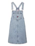 Pinafore Dress Cg4114 Kort Klänning Blue Tommy Jeans