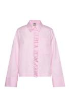 Milu Tops Shirts Long-sleeved Pink Baum Und Pferdgarten