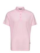 Mens Cray Drycool Polo Sport Polos Short-sleeved Pink Abacus