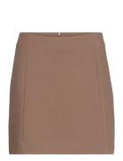 Slcorinne Short Skirt Kort Kjol Brown Soaked In Luxury