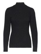 Selected Femme Slfginny Ls High Neck Top Noos Svart