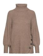 Fqsila-Pu Tops Knitwear Turtleneck Brown FREE/QUENT
