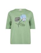 Wa-Sibille Tops T-shirts & Tops Short-sleeved Green Wasabiconcept