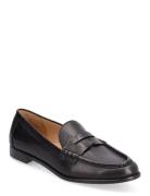 Lauren Ralph Lauren Wynnie Burnished Leather Loafer Svart