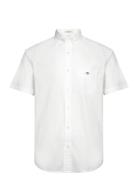 GANT Reg Classic Poplin Ss Shirt Vit